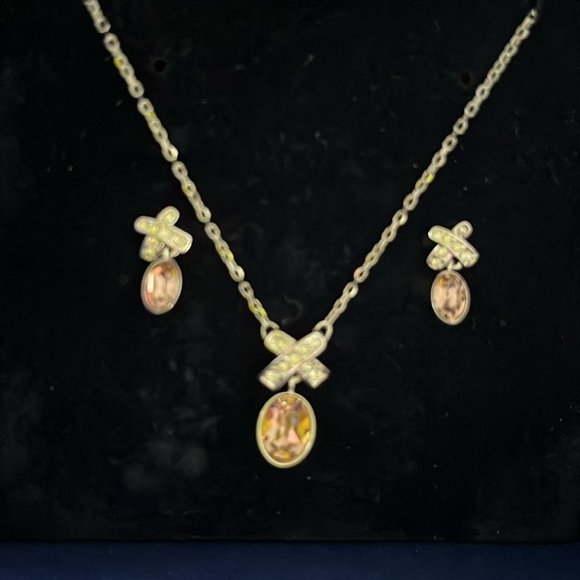 Authentic Swarovski Necklace and Earrings Set - Picture 4 of 6